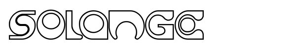 Solange font preview